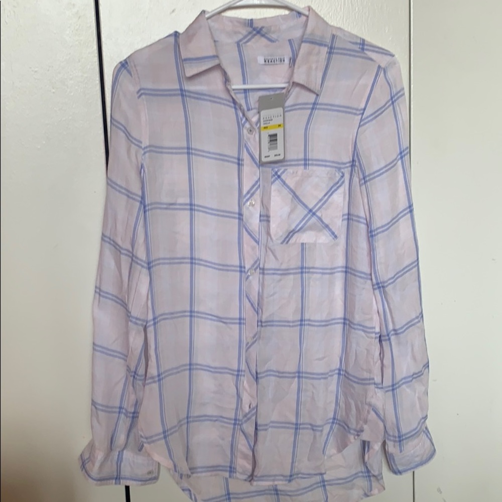 Kenneth Cole reaction platted long sleeve